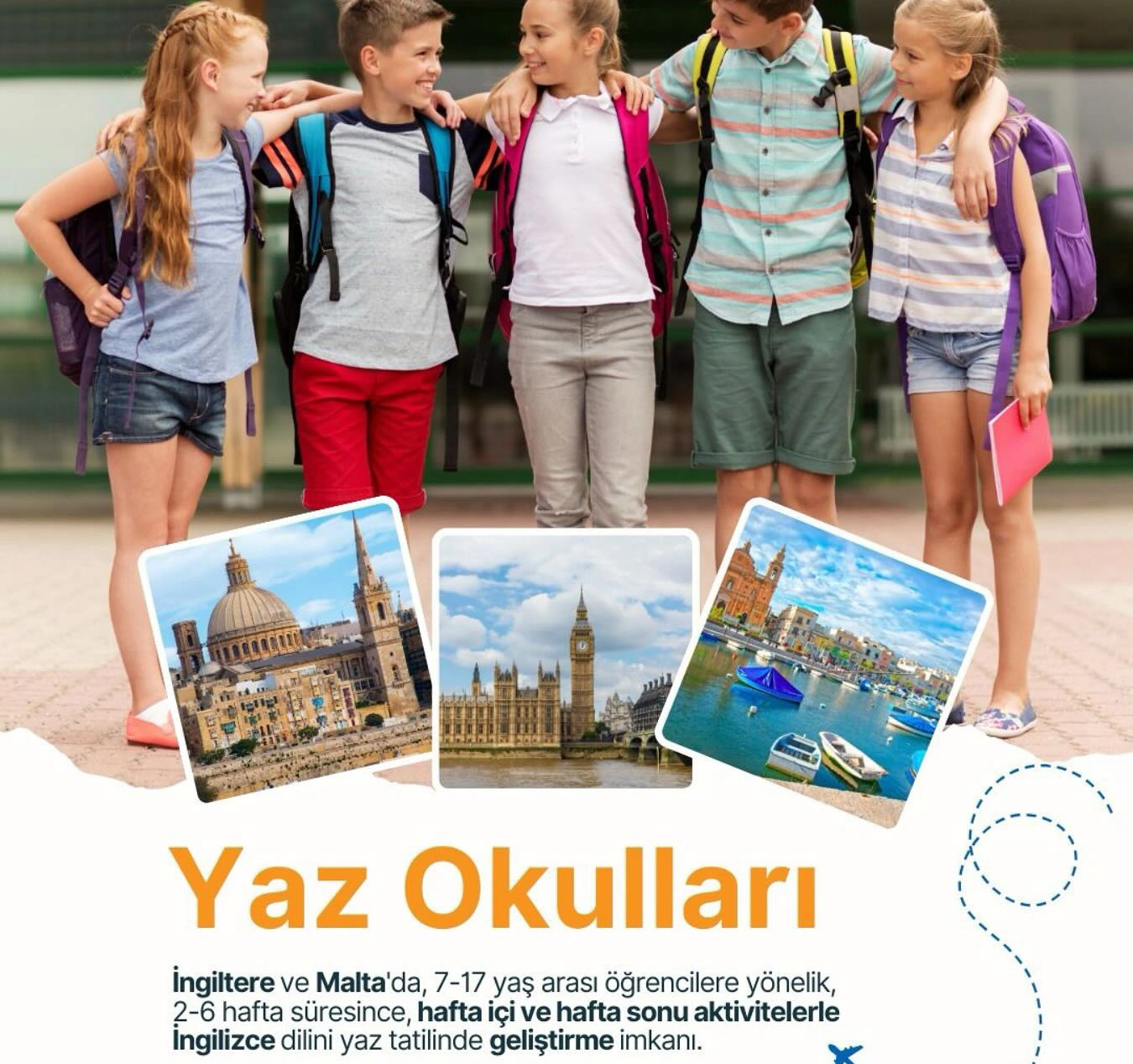 7–17 Yaş Arası İçin Malta Yaz Okulu Programları