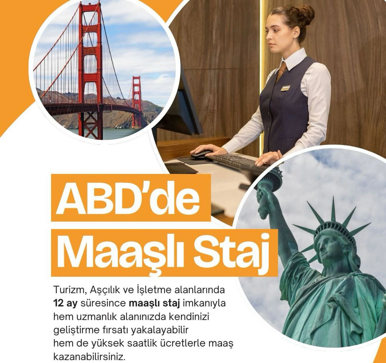 ABD’de Turizm Alanında Maaşlı Staj Programı